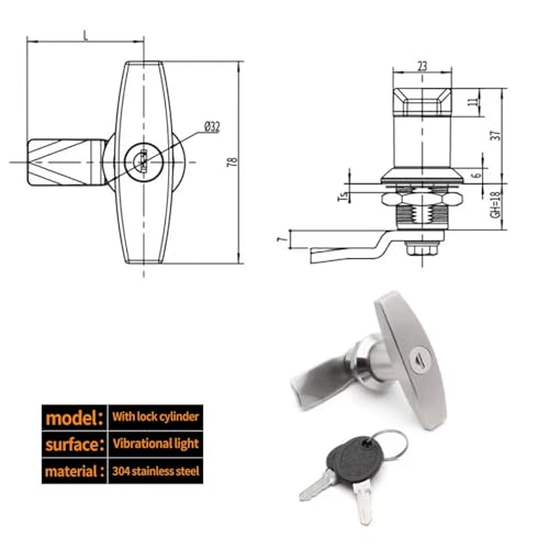 Serrure MS101-1-2 en acier pour armoire de commande d'atelier technique - 2