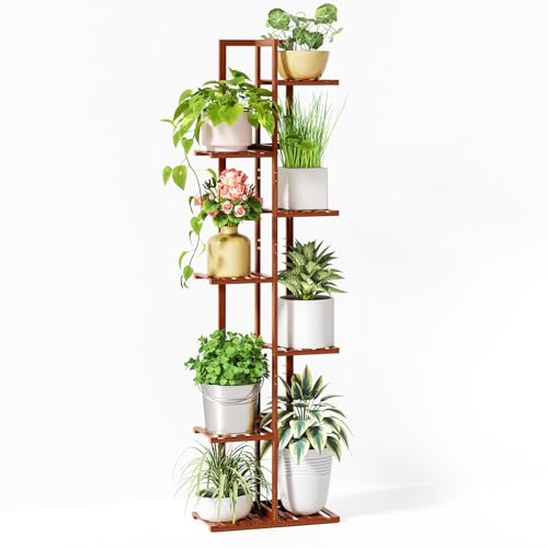 ROSSNY 55 Inch Tall Plant Stand Indoor, 7 Tier 8