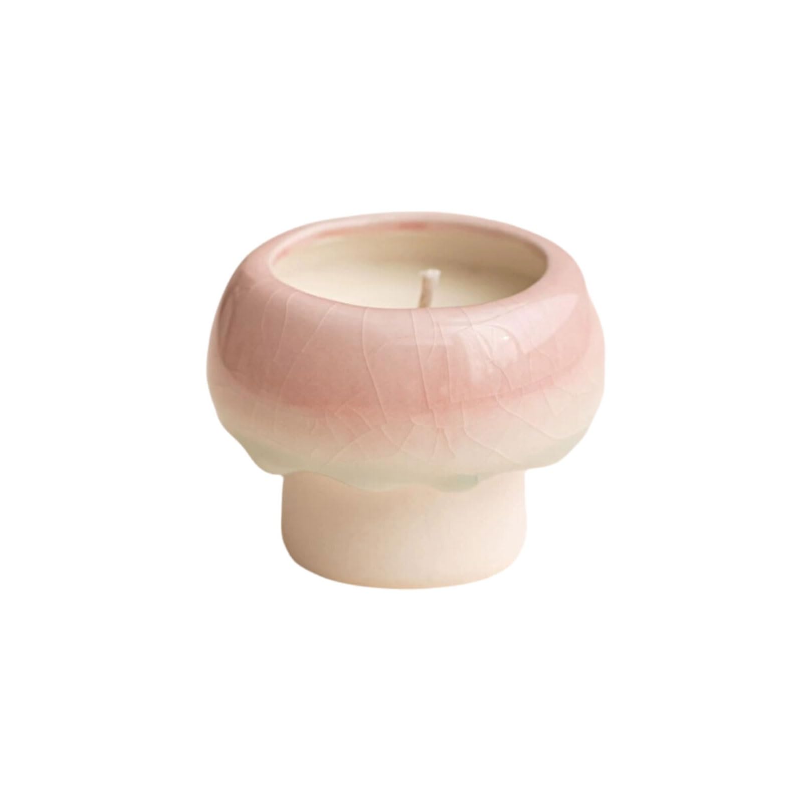 Znakomite świece ceramiczne wykonane z wosku sojowego i olejków eterycznych, nowoczesna świeca aromaterapeutyczna, czyste palenie do sypialni i puszystego biura (Geranium Rose)