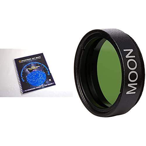 Celestron 93722 Sky Maps & 94119-A 1.25 Inch Moon Filter