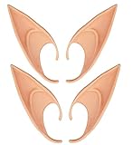 Farbe kann geändert werden: die ursprüngliche Farbe ist helle Haut, können Sie flüssige Grundlage verwenden, um die Farbe zu ändern.Unisex-Elfenohren, einfach zu tragen. Nach dem Waschen wiederverwendbar.