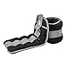 REEHUT Ankle/Wrist Weights (10 lbs Pair) with Adjustable Strap for Fitness, Exercise, Walking, Jogging, Gymnastics, Aerobics, Gym - Gray - 5 lbs Each