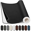 Shagoom Leather Repair Kit, 17X79 inch Self Adhesive Leather Patch Waterproof, DIY Large Vinyl Patches for Couches, Furniture, Kitchen Cabinets, Wall （Black, 17X79 inch）