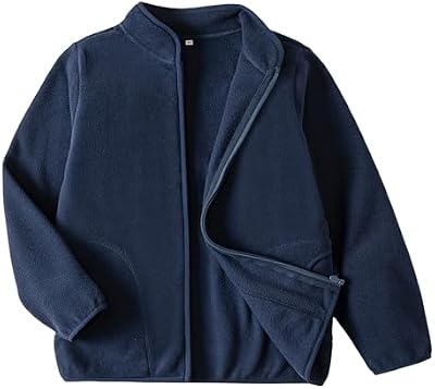 EIGIOO Toddler Fleece Jacket – Lightweight Fall & Spring Outerwear for Boys and Girls, Ages 2‑12