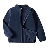 EIGIOO Toddler Fleece Jacket Kids Lightweight Outerwear Boys Girls Long Sleeve Fall Spring Coat 2-12 Years