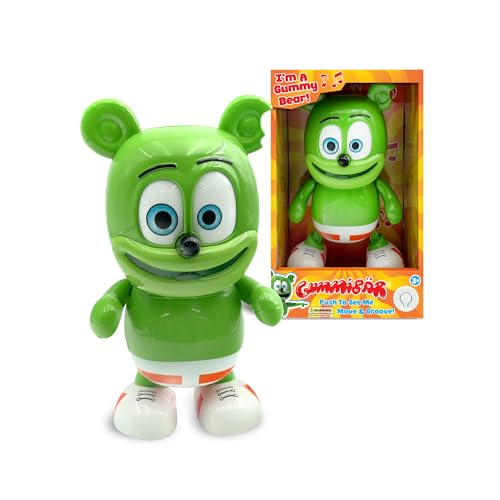 Famosa Gummy Bear - Dancing Robo Gummy Bear, Figura de Juguete Osito Gominola Bailarín, Oso de 22,5 cm, Movimiento al Ritmo de la Mítica Canción, Niños +5 Años, (GUY01000) Famosa Gummy Bear - Dancing Robo Gummy Bear, Figura de Juguete Osito Gominola Bailarín, Oso de 22,5 cm, Movimiento al Ritmo de la Mítica Canción, Niños +5 Años, (GUY01000)