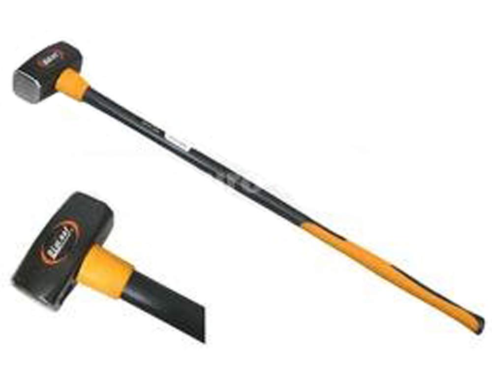 Extra Grosser Abbruch-Hämmer 8000 g Hammer 8 Kg XL Vorschlaghammer 96 cm Lang Fiberglas Stiel mit Glasfaser-Kern DIN 1042 Antivibrationsgriff aus Elastomer Anti-Vibrationsgriff Glasfaserstiel