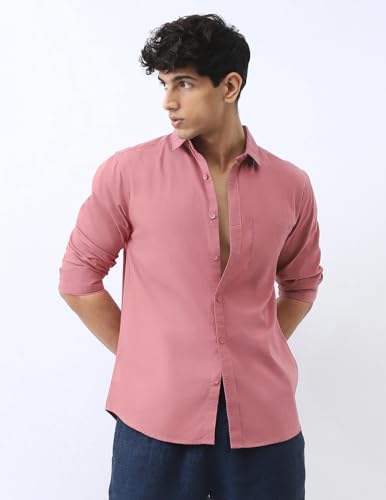 Image of Urbano Fashion Men's Cotton Full Sleeve Regular Fit Casual Solid Shirt