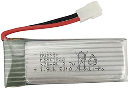 Miniatura 2 de sea jump 4 unids 3.7 V 520 mAh batería de litio con 4 en 1 cargador para Hubsan X4 Plus H107P helicóptero control remoto aviones batería de litio