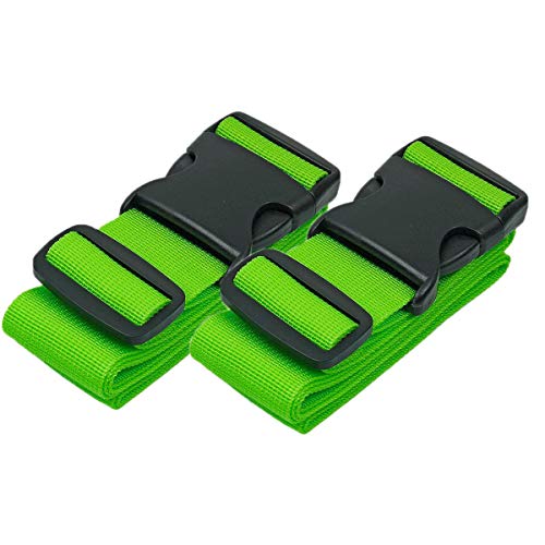 Preisvergleich Produktbild Koffergurt, 2 Stück Gepäckgurt Einstellbare Kofferband Travel Accessories Kofferband Gepäckband zum Sicheren Verschließen der Koffers auf Reisen und Kennzeichnen von Gepäck