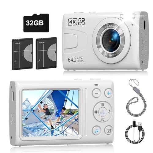 Appareil Photo Numérique 4K 64MP - Blanc