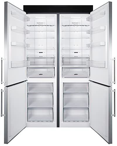 Summit Appliance FFBF181ES2KIT48 48 Inch Wide Bottom Freezer Refrigerator Set thumb #1