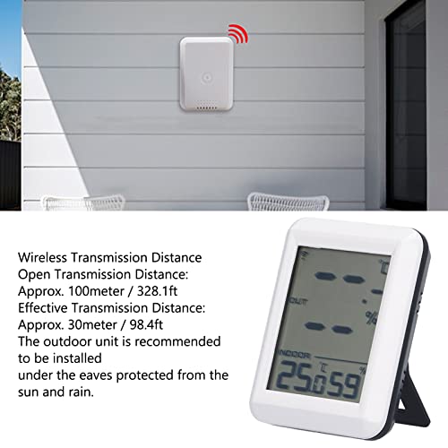 1pc Mini Hygrometer Thermometer Digital Gauge Indoor, LCD Monitor Temperature Outdoor Humidity Meter for Greenhouse (Black)