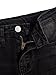 Milumia Girl's Ripped Flare Bell Bottom Jeans High Waist Denim Pants with Pockets Black Solid 12Y
