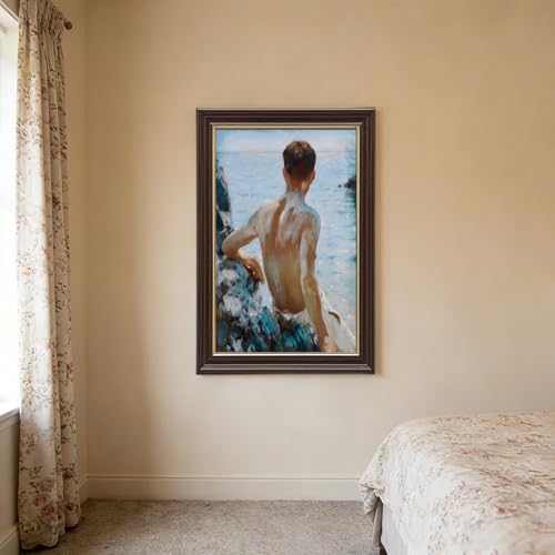 Impression sur toile Beach Study habille un mur vide de bureau cadre inclus - 3