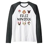 Photo Gallery feliz navidog navidad buon natale cane razza amante animale domestico maglia con maniche raglan Photo Gallery feliz navidog navidad buon natale cane razza amante animale domestico maglia con maniche raglan