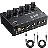 PROZOR 4-Channel 6.35mm Compact Audio Mixer + Phono Preamp for M/M Turntable RCA Input & RCA 3.5mm Output #1