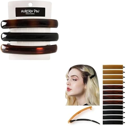 AURORA PIN AC-1 Barrettes for Girls, SN8 Plastic Hair Clips for Women Cover