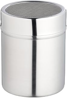 KitchenCraft Flour Sifter / Icing Sugar Shaker with Fine Mesh, Stainless Steel, Silver, 9.1 cm*7.3 cm*7.3 cm