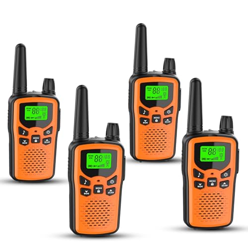 Erelis 22-channel Long Range Walkie Talkies (4 Pack)