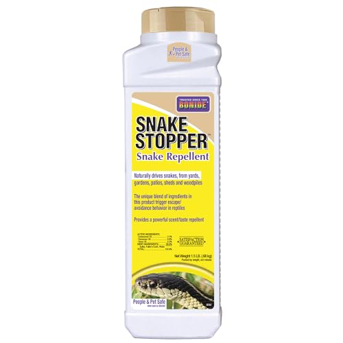 Bonide Snake Stopper Snake Repellent, 1.5 lbs Ready-to-Use Granules, Outdoor Deterrent for Snakes, Lizards, Iguanas - image 1