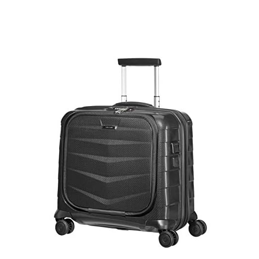 Samsonite Lite-Biz - Spinner with USB Port Trolley para portátil, 44 cm, 30 litros, Negro (Black)
