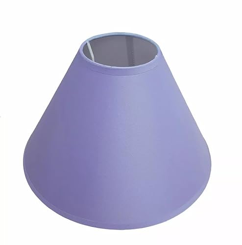 14" Cotton Textured Fabric Coolie Ceiling Light Shade/Table Lampshade (Lilac)