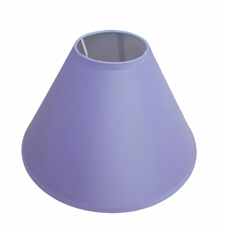 14" Cotton Textured Fabric Coolie Ceiling Light Shade/Table Lampshade (Lilac)