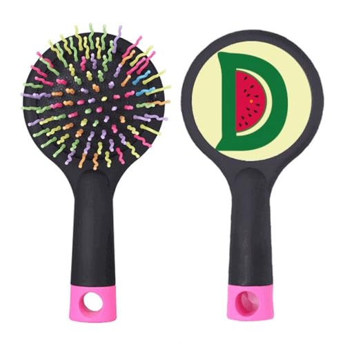 Brosse à cheveux démêlante D motif pastèque pour cheveux sans nœuds