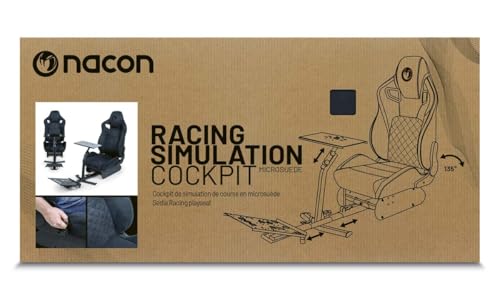 Cockpit De Simulation De Course Nacon En Simili Daim Compatible Avec Les Plus Grandes Marques Du Marché - vue 3