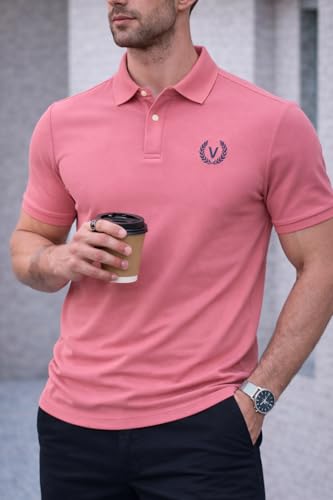 Image of Mack Jonney Men's Cotton Polo T-Shirt|Solid Regular Fit|Half Sleeve Collar T-Shirt for Casual Wear-MJ-32