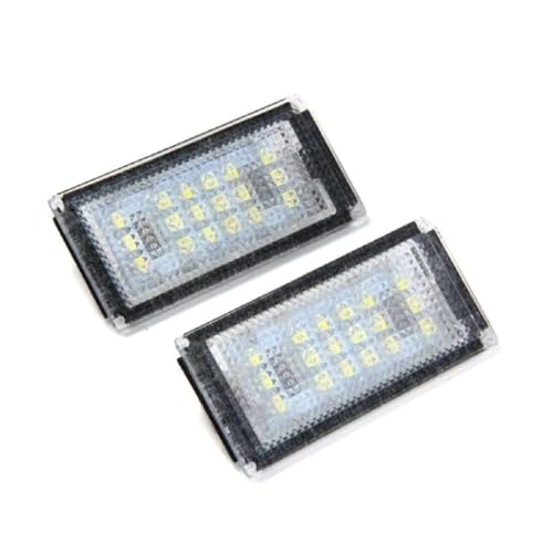 Luces LED de matrícula Canbus blanco puro de 12V con iluminación trasera sin error E46 2