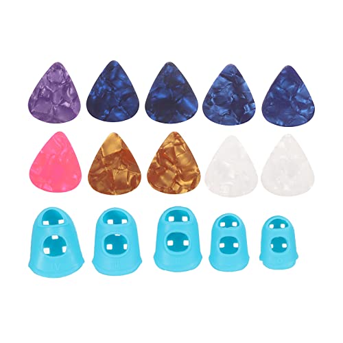 sourcing map Finger Médiators Guitare Médiators Doigt Pointes Protecteurs L M S XS XXS Dimension Bleu Paquet de 40 - Les Beatles, Paul McCartney, John Lennon, RIngo Starr, George Harrison sourcing map Finger Médiators Guitare Médiators Doigt Pointes Protecteurs L M S XS XXS Dimension Bleu Paquet de 40