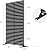 Metal Privacy Screen Outdoor Privacy Screen 72" H×47" W, Freestanding Decorative Privacy Screen for Balcony Patio Lawn Garden, Privacy Fence Privacy Panel-Black&Louvered