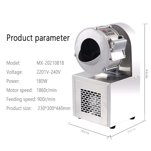 Cortadora Eléctrica para Papas y Verduras Acero Inox miniatura 5