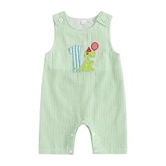 1st Birthday Dinosaur Army Green