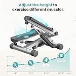 OLIXIS Stepper for Exercise, Stair Step Workout Machine with Resistance Bands, Mini Stair Stepper at Home Workout Equipment with 265 LB Load Capacity,Fitness Stepper with LCD Monitor - Image 3