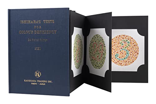 Image of Ishihara Color Vision Test Book 24 Plates with User Manual
