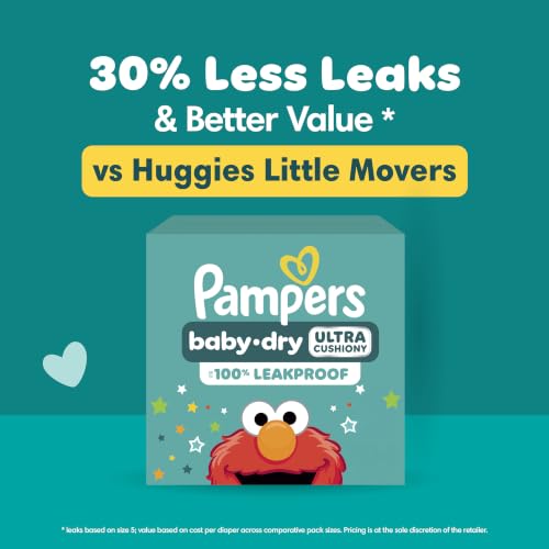 Image of Pampers Diapers - Baby Dry - Size 4, 150 Count, Absorbent Disposable Infant Diaper (Packaging May Vary)