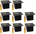 OULII 24Pcs Graduation Cap Shaped Gift Box Candy Sugar Chocolate Box for Graduation Party Favor (Black)