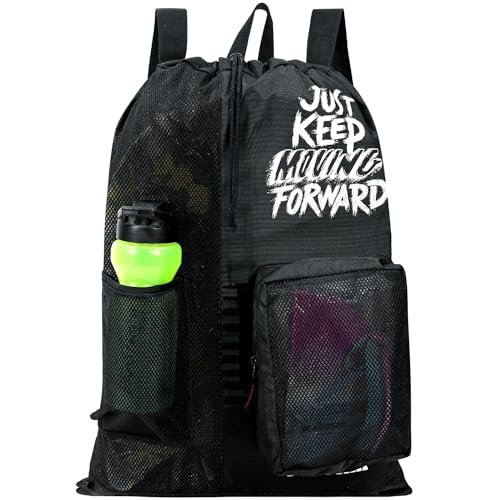 Swimming Equipment Kit Bag for Adults and Kids Drawstring Backpac...