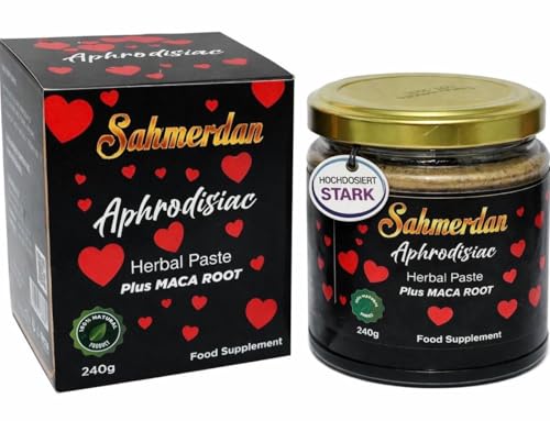 Sahmeran 240G Black Edition SAHMERDAN Türkisches MACUN Kräuterpaste Herbal Gel Hochdosiert für den Aktiven Mann Sofortwirkung