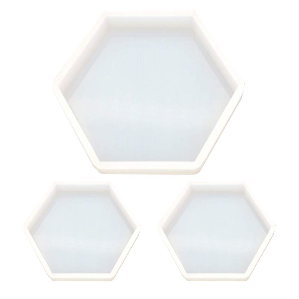 SUPVOX 2 Tappetini In Silicone Per Resina – Stampo Flessibile XL E L – Blu – Per Gioielli Fai Da Te E Casting