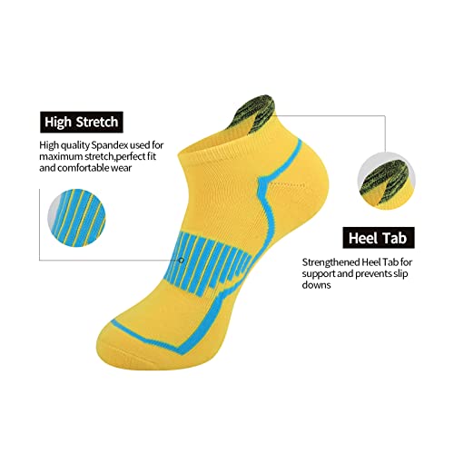 JOYNÉE Mens Low Cut Casual Socks 6 Pack Men Comfort Cushioning Ankle Athletic Socks4