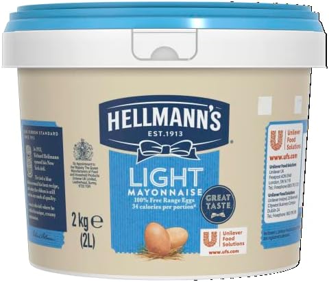 Hellmann's Light Mayonnaise, Catering Mayonnaise, 2 Litre Tub