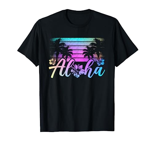 Aloha Hawaii Tropical Flowers Island Spiritual Wedding Trip T-Shirt