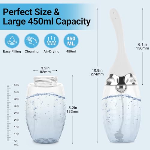 Image of Enema & Vaginal Kit by Tilcare - Enemas for Colon Cleanse - Electric Anal Douche with 3 Speed Settings & Remote Control - Soft Silicone Enema Bulb Cleaner with 15 Gloves & Towel