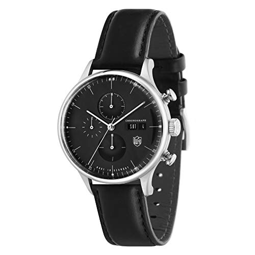 DuFa Deutsche Uhrenfabrik Orologio Analogico Quarzo Unisex con Cinturino in Pelle DF-9021-01
