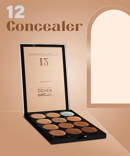 Image of Multi-Shade Concealer Palette - Blends to Cover Acne, Redness & Imperfections with a Natural Finish (Shade 2)