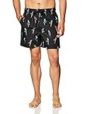 Kanu Surf Men's Riviera Swim Trunks (Regular & Extended Sizes), Parrots Black, Large